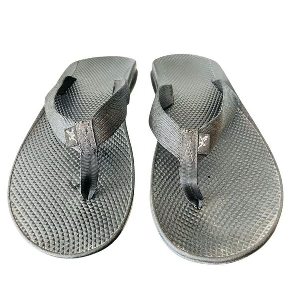 CHACO MEN'S CLASSIC FLIP SANDALS - BLACK estimate size 12-12.5 - Picture 2 of 5